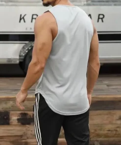 Short Sleeveless Round  Fitness