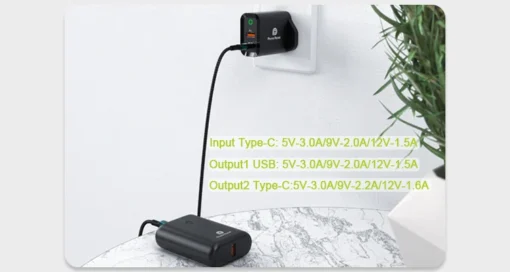 20W Powerbanks 10000 MAh Mobile Power Supply - Image 3