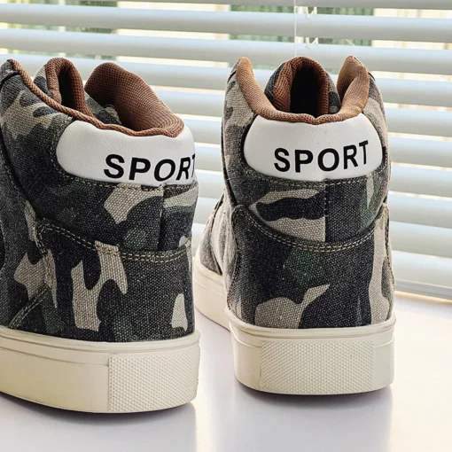 Trendy Canvas Flat Sneakers Walking Style - Image 4