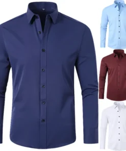 Elastic Shirt Non Iron Business