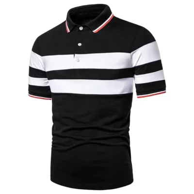 Fashion Polo Shirts Patchwork T-shirt