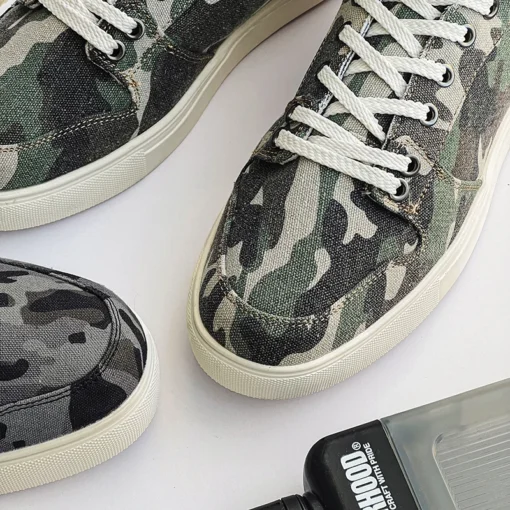 Trendy Canvas Flat Sneakers Walking Style - Image 2
