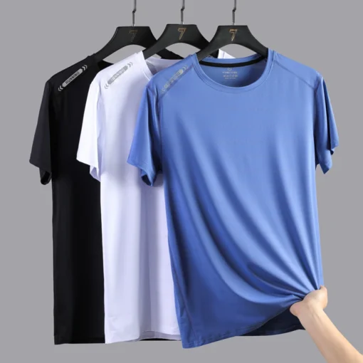 T-shirt Plus size Fitness Short Gym Sports - Image 3