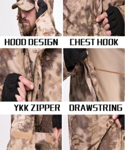 Outdoor Windproof Hoodie Tactical Jacket