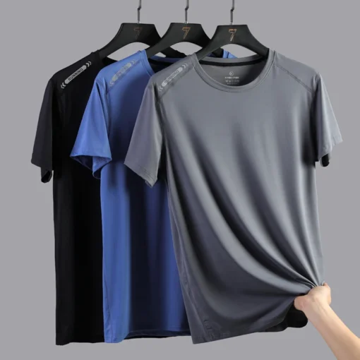 T-shirt Plus size Fitness Short Gym Sports - Image 4