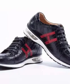 Handmade Crocodile Leather Sneakers