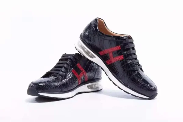 Handmade Crocodile Leather Sneakers