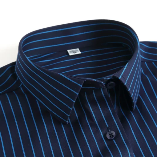 High-End Men's Shirts Long Polo - Image 3