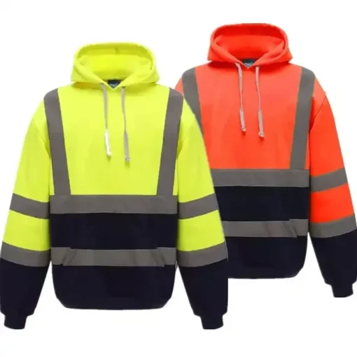 High quality Orange Green Outdoor Safety Jacket - Image 6
