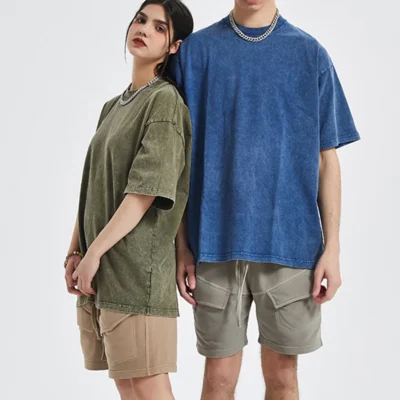 High Quality Washed Oversized T-shirt Cotton