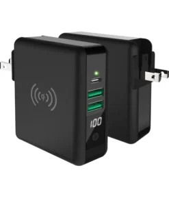 Super Fast Travel Wall Charging QI Wireless PD Power Bank