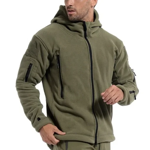 Sports Men'S Jacket Hooded Fleece Outdoor - Image 6