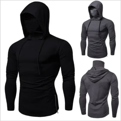 Fitness Wear Sweater Hooded Long