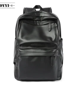 Alternative view of Leather double shoulder Backpack