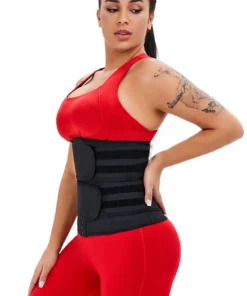 Alternative view of Slimming Zip Double Belt Plus Corset Latex Waist Trainer