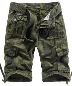 Shorts Big Khaki Pants Multi-pocket