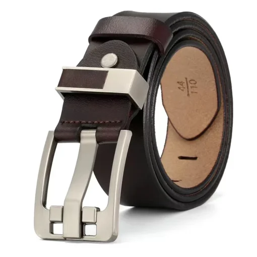 Genuine Leather Belt With Retro Leisure - Image 6