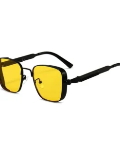 Alternative view of Vintage Steampunk Shades Sunglasses Metal square