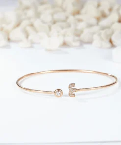Alternative view of 18K Gold Cultivated Diamond Jewelry Adjustable