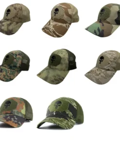 Alternative view of Mesh Baseball Hat Khaki Gary Cotton Cap