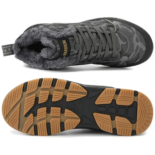 Trekking Fleece Cotton Sneakers Boots - Image 3