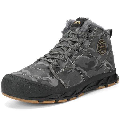 Trekking Fleece Cotton Sneakers Boots - Image 4
