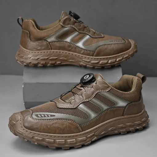 Genuine Leather Shoes Sneakers - Image 3