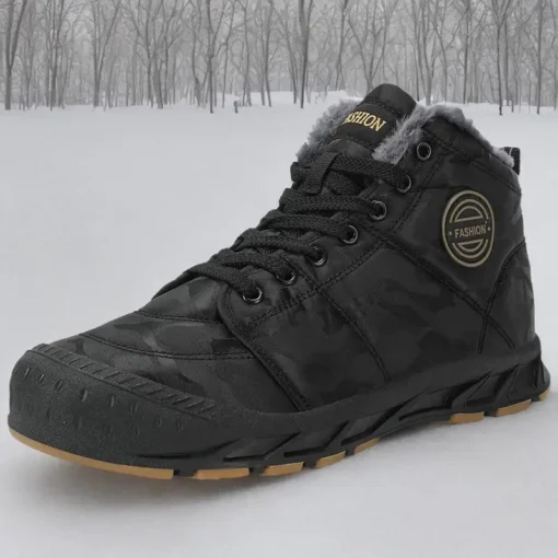 Trekking Fleece Cotton Sneakers Boots - Image 6