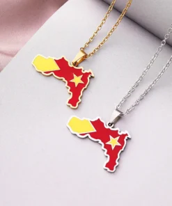 Ethiopian Necklace Map
