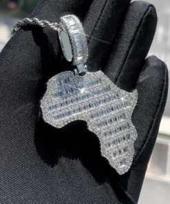 Alternative view of Africa Map Necklace Jewelry