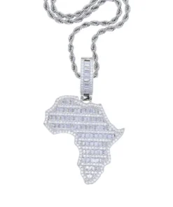 Africa Map Shaped Necklaces Jewelry
