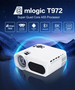 Alternative view of Dual WIFI Android Projector with Bluetooth 4k