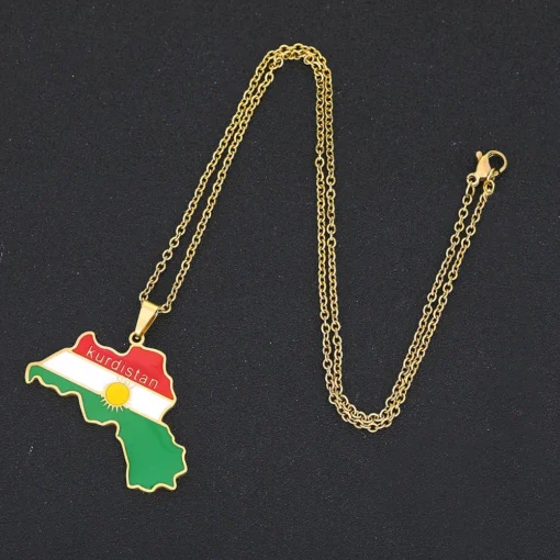 World Countries Map Flag Necklace - Image 5