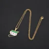World Countries Map Flag Necklace