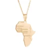 Africa Map Necklace