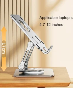 Alternative view of Rotating Universal Adjustable Desktop Folding Laptop Cooling Stand Pad