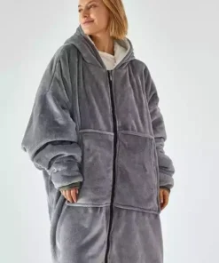 Hoodie Sweatshirt Thick Nightgown