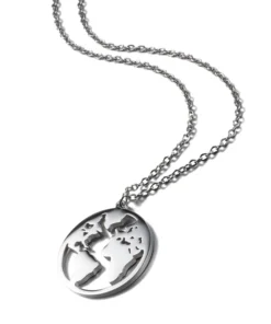 Alternative view of Love Actually World Map Necklace Fashion