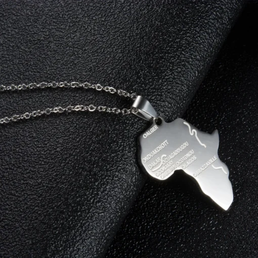 Africa Map Necklace - Image 5