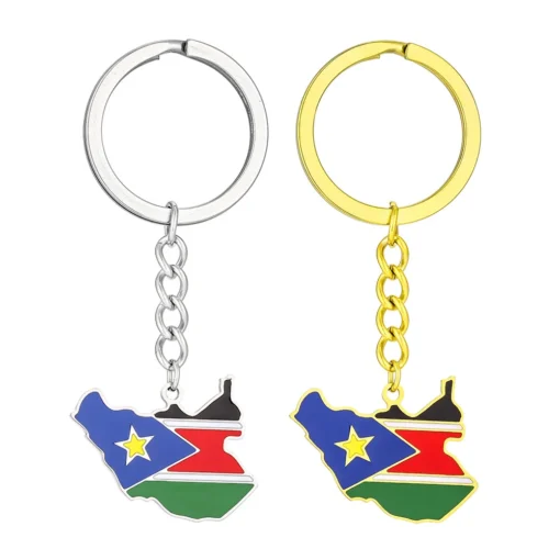 South Sudan Flag Map Key Holder - Image 5