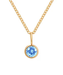 Alternative view of 14K Gold Necklace Titanium