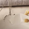 African Map Necklace Trendy
