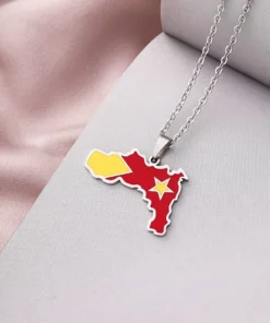 Alternative view of Ethiopian Necklace Map