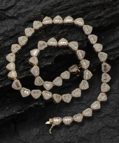 Alternative view of Heart Shape Brass Necklace