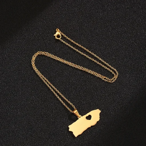World Countries Map Flag Necklace - Image 3