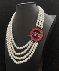 Alternative view of Necklace With 4 Layers Jewelry