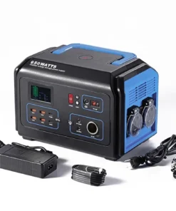 Alternative view of High Capacity 650W Solar Energy Outdoor Charging Portable Power Station