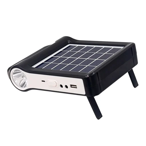 Rechargeable Solar Panel System Kit USB Charger Battery Lamp Lighting - Image 3