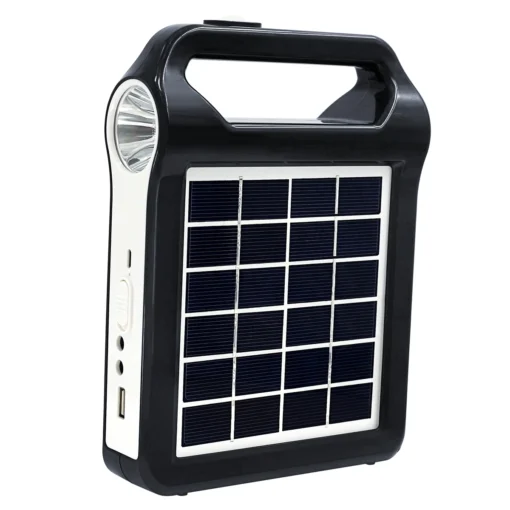Rechargeable Solar Panel System Kit USB Charger Battery Lamp Lighting - Image 6