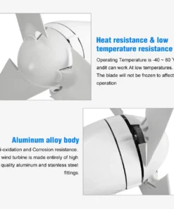 Wind Turbine Generator 5000w 6000w 6500w Horizontal Wind Permanent Magnet Generator Windmill for Home Use